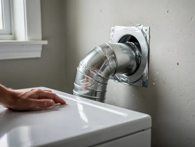 Barrington Dryer Vent Cleaning expert performing professional dryer vent repair and installation in Barrington